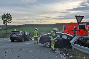 60.000 Schaden bei Unfall auf der B 7