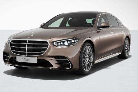 Mercedes S-Klasse W223 Modelljahr 2025 Samtbraun Metallic