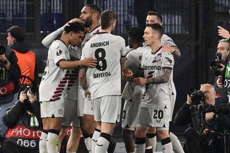 Rom vs. Bayer Leverkusen: Noten und Einzelkritik - Bayer Leverkusen steht mit einem Bein im Finale der Europa League! Die Werkself lässt der AS Rom keine Chance und gewinnt verdient mit 2:0. Insbesondere Florian Wirtz stach bei einer starken Mannschaftsleistung heraus. Jeremie Frimpong hingegen fehlte es in der italienischen Hauptstadt an Fortune. Noten und Einzelkritik zu allen Bayer-Stars: