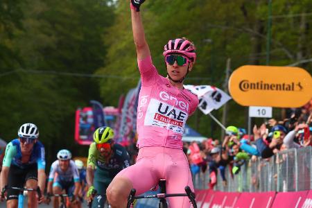 Pogacar gewinnt auch zweite Giro-Bergankunft Pogacar gewinnt auch zweite Giro-Bergankunft