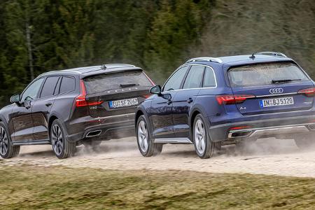 Audi A4 Allroad, Volvo V60 Cross Country, Exterieur