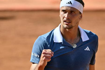 Zverev im Viertelfinale von Rom: Zverev im Viertelfinale von Rom: