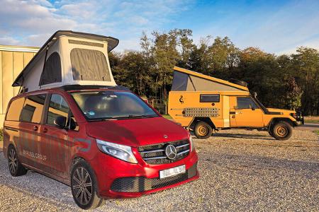 Campingvans, Stra§e, BŠume, KomfortplŠtze