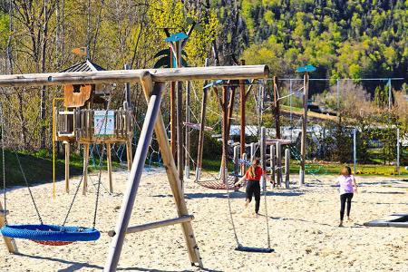 Spielplatz, Schaukeln, Sand, Kinder, Klettergerüst