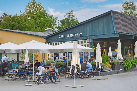 Restaurant, Außenbereich, Besucher, Gastronomie 