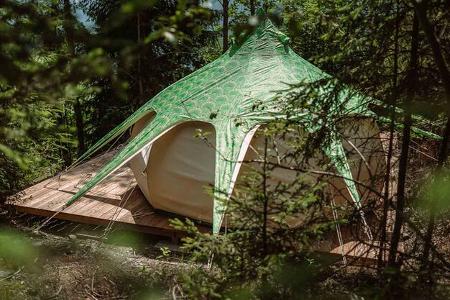 Zelt, Glamping, Wald, BergBaur