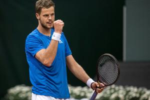 Führung gegen Murray: Hanfmann in Genf vom Regen gestoppt