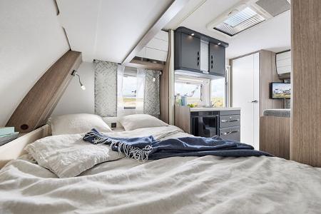 Hobby Ontour 390 sf Bett Wohnwagen
