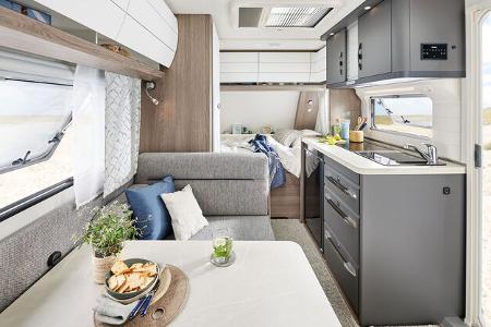 Wohnwagen Hobby Ontour 390 sf Totale Interieur