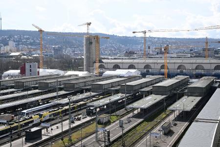 Der Bahnhof des milliardenschweren Bahnprojekts Stuttgart 21, bei dem der Stuttgarter Hauptbahnhof unter die Erde verlegt werden soll.