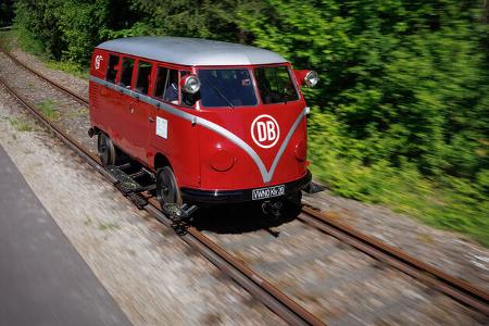 VW T1 Kombi (1955) Klv-20 Schienen-Bulli Draisinenstrecke Lengenfeld unterm Stein