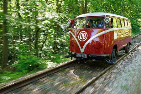 VW T1 Kombi (1955) Klv-20 Schienen-Bulli Draisinenstrecke Lengenfeld unterm Stein