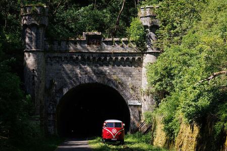 VW T1 Kombi (1955) Klv-20 Schienen-Bulli Draisinenstrecke Lengenfeld unterm Stein