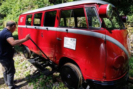 VW T1 Kombi (1955) Klv-20 Schienen-Bulli hydraulische Wendeeinrichtung
