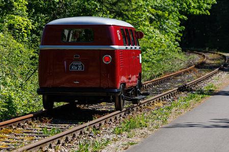 VW T1 Kombi (1955) Klv-20 Schienen-Bulli Draisinenstrecke Lengenfeld unterm Stein