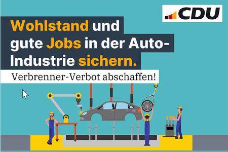 CDU Kampagne Verbrenner-Verbot Verbrenner-Aus Europawahl