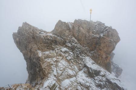 Bergnot: Bergsteiger im Schneetreiben an Zugspitze gerettet