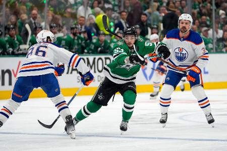 Die Dallas Stars spielen gegen die Edmonton Oilers in den Western Conference Finals der Stanley Cup Playoffs in der US-Eishockey-Liga NHL.