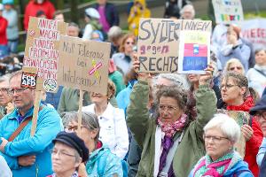 Demonstrantionen gegen Rechtsextremismus auf Sylt
