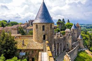 Mittelalterliche Festung in Südfrankreich