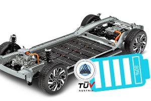 Ein TÜV-Siegel bescheinigt das Batterie-Alter