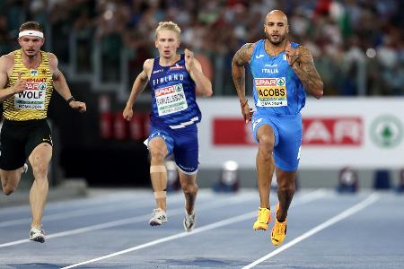 Jacobs erneut 100-m-Champion - Ansah Fünfter