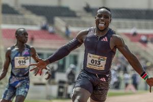 9,79: Kenianer Omanyala glänzt über 100 Meter