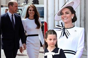 Prinzessin Kate hat für "Trooping the Colour" ihr Kleid recycelt
