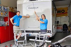 Wohnmobil-Fahrradträger mit Lift im Test