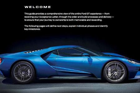 Ford GT Besitzerbroschüre 