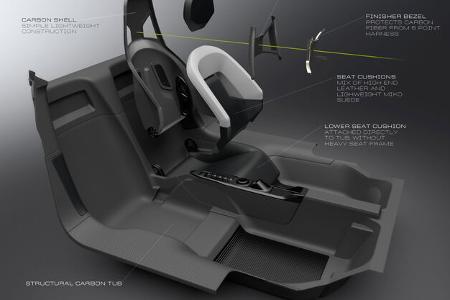 Ford GT - Supersportwagen - Entwicklung - Cockpit - Sitze