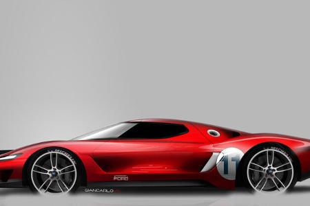 Ford GT - Supersportwagen - Entwicklung - frühe Skizzen