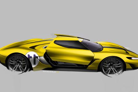 Ford GT - Supersportwagen - Entwicklung - frühe Skizzen