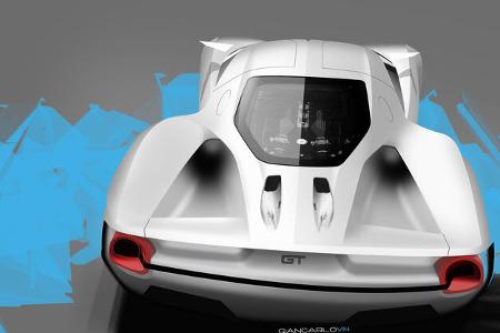 Ford GT - Supersportwagen - Entwicklung - frühe Skizzen