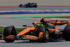 Norris im ersten Training der Formel 1 in Barcelona vorne