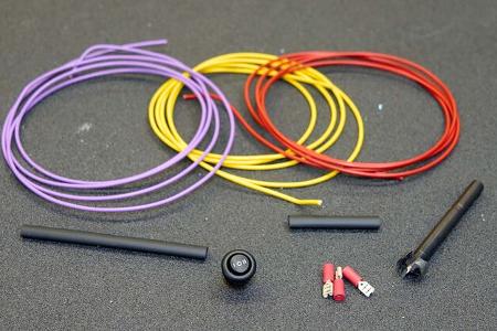 Kabel, Kabelschuhe, Dreifachschalter