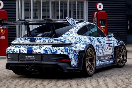 Porsche 911 GT3 RS Delfter Porzellan Einzelstück Niederlande