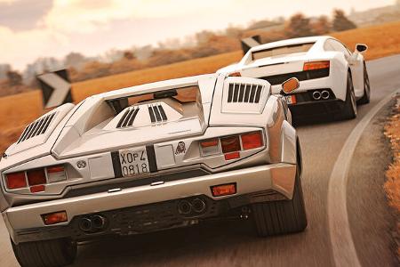 Lamborghini Countach, Lamboghini Gallardo LP 550-2, Heckansicht