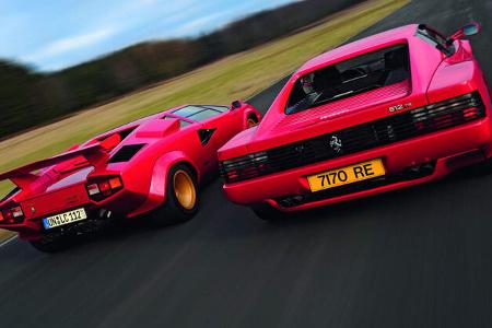 Ferrari 512 TR, Lamborghini Countach 5000 S (LP 500S)