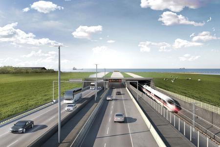 Fehmarnbelt Tunnel Einfahrt Puttgarden