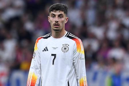 ANGRIFF: Kai Havertz - Note: 3,0 - Konnte die dänischen Innenverteidiger mit seinen Bewegungen häufig überlisten. Öffnete Räume für die Kollegen und hatte selbst mehrere Top-Chancen. Blieb beim Elfmeter eiskalt. Hätte aber zwingend mehr Tore machen müssen. Bei der Effizienz muss er zulegen.