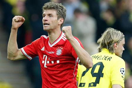 'Ich kann ja nur von mir sprechen, ich weiß ja nicht, wie sich die anderen fühlen, die haben natürlich nicht diese Mordserfahrung auf dem Buckel, wie ich mit meinen 23 Jahren.' (Thomas Müller über seine Nervosität einen Tag vor dem CL-Finale 2013)