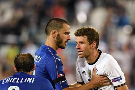 'Nein, es war immer ganz klar unser Ziel, im Halbfinale auszuscheiden und dementsprechend werden wir auch mit einer laschen Einstellung am Donnerstag in die Partie gehen.' (Thomas Müller auf die Frage, ob Deutschland nach dem Sieg gegen Italien nun Europameister 2016 werden will)