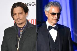 Rührende Performance von Johnny Depp und Andrea Bocelli in Italien