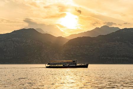 Gardasee, Sonnenuntergang 