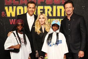 Madonna mit Töchtern bei Premiere von "Deadpool & Wolverine"
