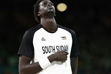 Falsche Hymne bei Basketball-Spiel des Südsudan Falsche Hymne bei Basketball-Spiel des Südsudan