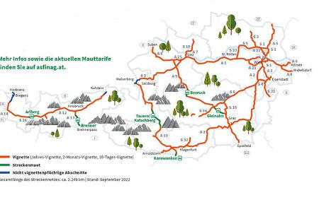Maut-Strecken Österreich