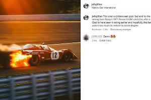 Hier brennt ein Le-Mans-Held