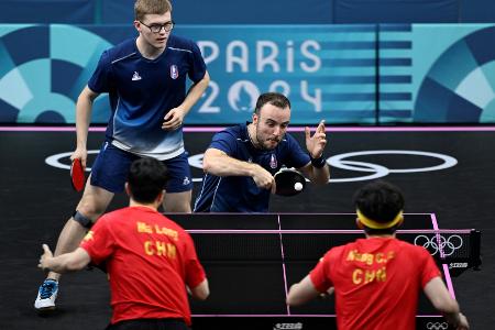 Tischtennis: Frankreich kämpft vergeblich, China dominiert Tischtennis: Frankreich kämpft vergeblich, China dominiert